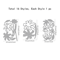 Углеродистая сталь разрезает трафареты DIY-WH0309-1911