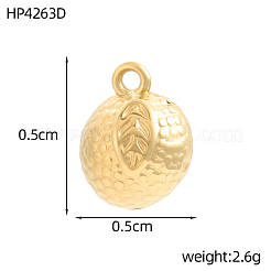 Anhänger aus Edelstahl 304&nbsp;STAS-OY017-37G