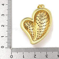 Porte micro ouvrent pendentifs zircone cubique en laiton de placage&nbsp;KK-I718-19C-G