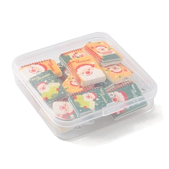 16 шт. 4 стильные рождественские подвески из непрозрачной смолы RESI-FS0001-45