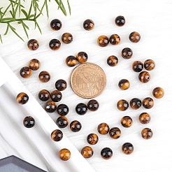 Круглые тигровый глаз бисер пряди&nbsp;G-AR0002-41