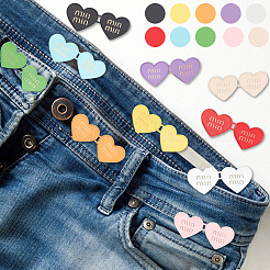 10 stücke 10 farben dopamin farbe serie herz mit wort spray bemalt legierung einstellbare jean button pins&nbsp;FIND-GO0001-45