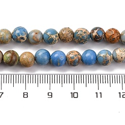 Gefärbte natürliche Regalit/Imperial Jaspis/Meeressediment Jaspis Perlen Stränge&nbsp;X-G-B124-C02-15