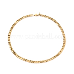 Мужские ожерелья из кубинской цепи из нержавеющей стали 304 NJEW-JN03157-01