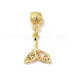 Покрытие стойки латунь микропаве прозрачные подвески из кубического циркония ZIRC-H125-01G