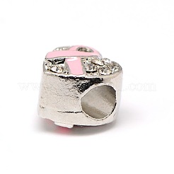 Платиновый сплав горный хрусталь европейские бусы MPDL-A023-B05