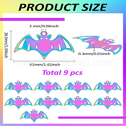 9 шт. подвески из нержавеющей стали 201&nbsp;STAS-LP0002-37