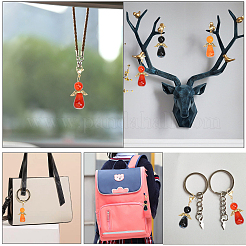 12 шт. 3 стиля подвески из сплава натурального агата HJEW-CA0001-31