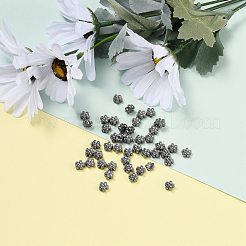 Perline di fiori 3d in lega di stile tibetano&nbsp;K08WW052