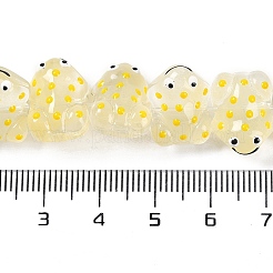 Нити прозрачных бусин из стеклянной эмали&nbsp;GLAA-B021-05C