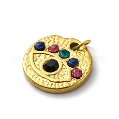 Подвески из нержавеющей стали 304 с разноцветными стразами STAS-E550-07G