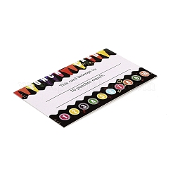 Поощрительная карта прямоугольной бумаги DIY-K043-03-08