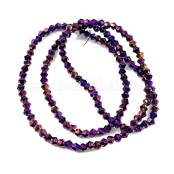 Прозрачные стеклянные бусины гальваническим пряди EGLA-A039-T2mm-UA04