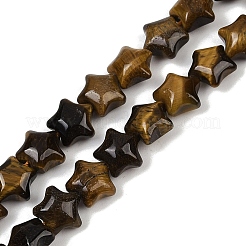 Природных тигровый глаз бисер нитей G-Z080-A16-8mm