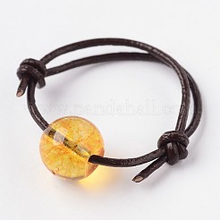 Регулируемые природные палец кольца смешанного камня RJEW-JR00143