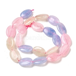 Нити бусин из натурального окрашенного малайзийского нефрита G-B137-A01-01A