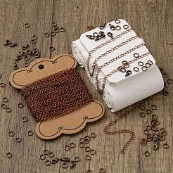 Наборы для изготовления колье из латуни с витыми цепочками своими руками&nbsp;DIY-LS0002-88R