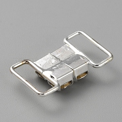 Латунные пряжки-слайдеры со стразами DIY-WH0430-431P