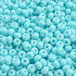 Стеклянные бусины с имитацией нефрита 3/0&nbsp;SEED-Z001-A-B06