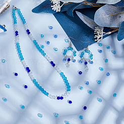 500шт 5 цвета имитируют австрийские хрустальные биконусные стеклянные бусины&nbsp;GLAA-PH0003-33