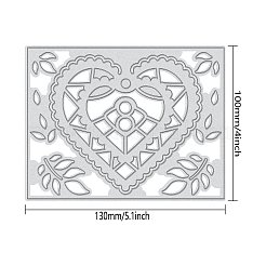 Трафареты для резки штампов из углеродистой стали сердца DIY-WH0170-061