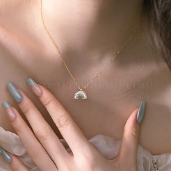 925 подвесные стерлингового серебра ожерелья&nbsp;NJEW-L179-09G