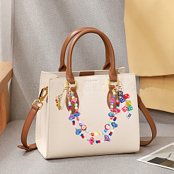 1 catenella decorativa per borsa con perline a forma di cuore e mela in acrilico&nbsp;HJEW-SC0003-34