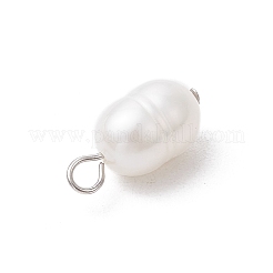 Натуральные культивированные пресноводные жемчужные рисовые подвески PALLOY-JF03921-01