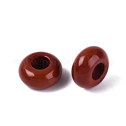 Natürliche rote Jaspis europäischen Perlen&nbsp;G-Q602-04F