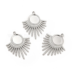 Подвеска-кабошон из не тускнеющей нержавеющей стали 304&nbsp;STAS-H172-13P