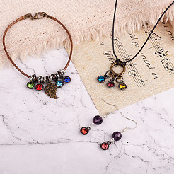 48 шт. 12 цвета сплава со стразами подвески&nbsp;FIND-TA0001-36B