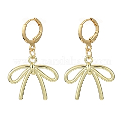 Orecchini a cerchio in lega con fiocco&nbsp;EJEW-JE06357-01
