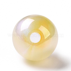 Placcatura uv perline acriliche iridescenti arcobaleno&nbsp;OACR-C010-05B