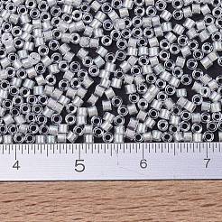 MIYUKIデリカビーズ  シリンダー  日本製シードビーズ  11/0  （db1701)パール裏地透明ペールベージュab  1.3x1.6mm  穴：0.8mm  約2000PCS /ボトル  10 G /ボトル&nbsp;SEED-JP0008-DB1701