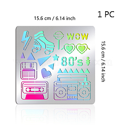 Трафареты для штампов из нержавеющей стали DIY-WH0279-128