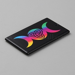 Pendentifs acryliques imprimés&nbsp;OACR-WH0036-23O
