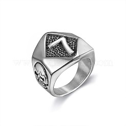 Anillos de acero inoxidable 316L estilo punk para hombre&nbsp;FS-WG96F45-04