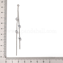 Большие кулоны из латуни с микропейвом и прозрачным фианитом KK-G510-19P