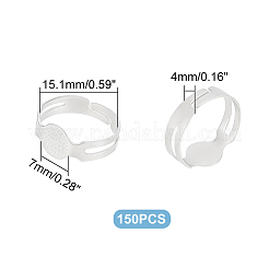 150 шт. регулируемые компоненты колец из сплава FIND-UN0001-87
