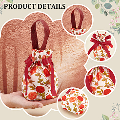 Pochettes de rangement en toile&nbsp;ABAG-WH0032-78A