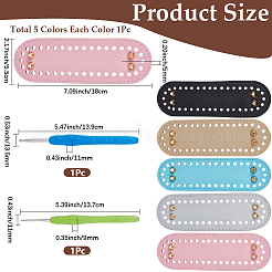 5 pz 5 colori fondo per borsa in similpelle PU&nbsp;FIND-CL0001-87B