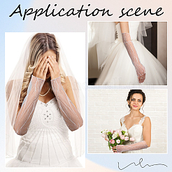 Нарукавники из полиэстеровой сетки для женщин&nbsp;AJEW-WH20007-93A