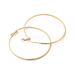 Серьги-кольца Huggie из латуни с реечным покрытием&nbsp;EJEW-P226-18B-G