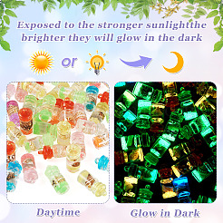 50 шт. светящиеся подвески из эпоксидной смолы RESI-TA0004-14