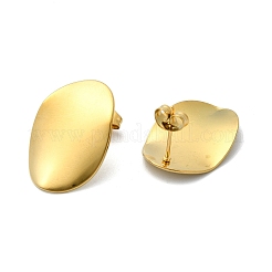 Boucles d'oreilles à tige en acier inoxydable avec placage ionique (IP) 201&nbsp;EJEW-K270-07G
