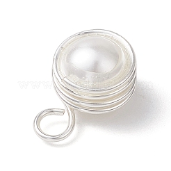 Подвески из круглой медной проволоки с ракушками и жемчугом PALLOY-JF03262-01