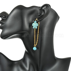 Boucles d'oreilles pendantes en acier inoxydable 304 pour femmes&nbsp;EJEW-JE07233-01