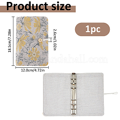 Couverture de carnet à feuilles mobiles en polyester&nbsp;OFST-WH0050-041B