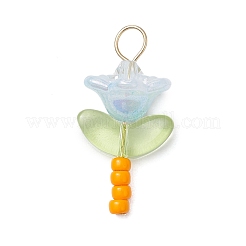 Стеклянные бусины с имитацией австрийских хрустальных бусин PALLOY-JF03485-02