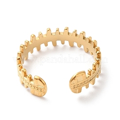 Ионное покрытие (ip) 304 нержавеющая сталь застежка-молния открытое кольцо-манжета для женщин&nbsp;RJEW-K245-36G